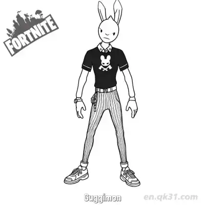 Free printable Guggimon 01 Coloring Page - Free PDF Printable Fortnite Coloring Sheets coloring page
